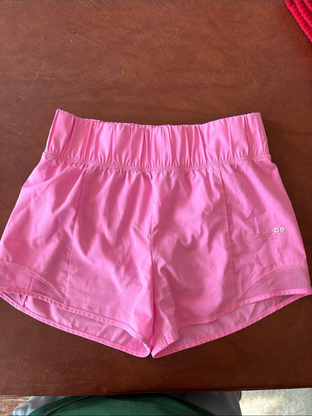Girls Pink Athletic Shorts - Lightweight Running Shorts
